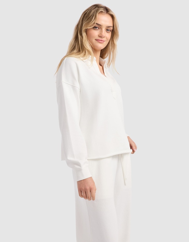 Seafolly - French Terry Polo Popover