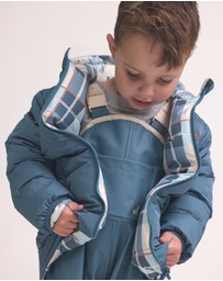 Crywolf - REVERSIBLE ECO-PUFFER Blue Plaid