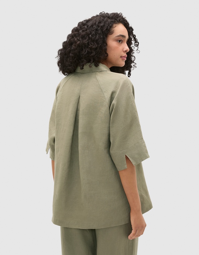 Seed Heritage - Core Linen Half Placket Popover