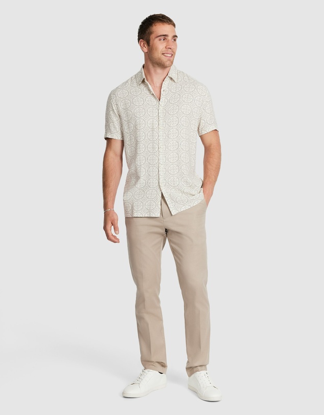 Tarocash - Bayan Textured Geo Shirt