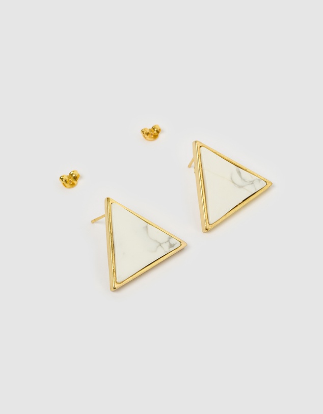 Miz Casa and Co - Geometric Triangle Earrings