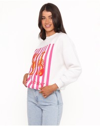Petal & Pup - Goodwin Lobster Sweatshirt - White