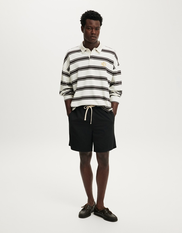 Cotton On - Box Fit Rugby Polo