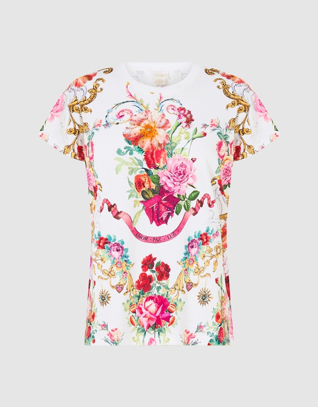 Camilla - Slim Fit Round Neck T-Shirt