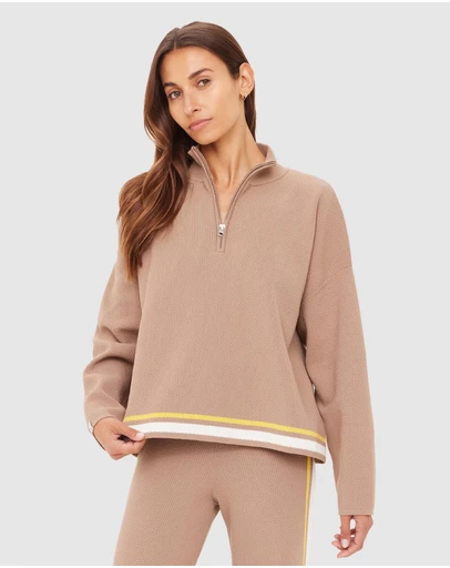 The Upside - Veneto Carter Knit Zip Top