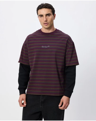 Thrills - New Delusions Layer Box Crop Oversize Long Sleeve Tee
