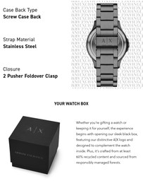 Armani Exchange - Gun-Metal Analogue Watch
