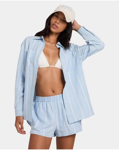 Billabong - Salt Air Stripe Long Sleeve Shirt
