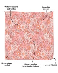 Sky Gazer - The Anywhere Mat- Flower Power