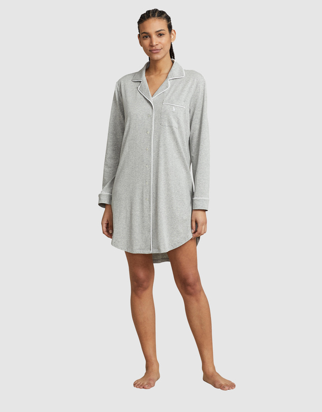 Polo Ralph Lauren - Polo Essentials Long Sleeve Cotton Jersey Sleepshirt