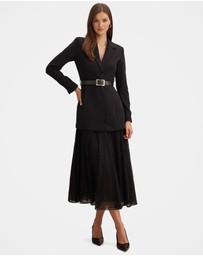 Forever New - Fallon Lined Blazer 2 in 1 Lace Dress