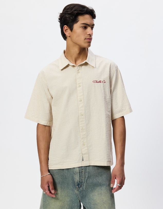 Thrills - Visions Box Crop Short Sleeve Shirt - ICONIC EXCLUSIVE