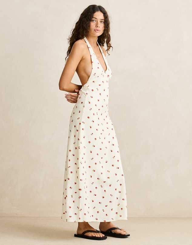 Rhythm - Mila Floral Halter Neck Maxi Dress