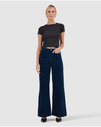Rolla's - Relaxed Sailor Jean - Teal Cord