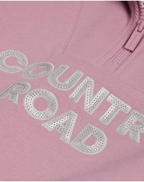 Country Road - Australian Cotton Blend Sequin Half Zip Sweat