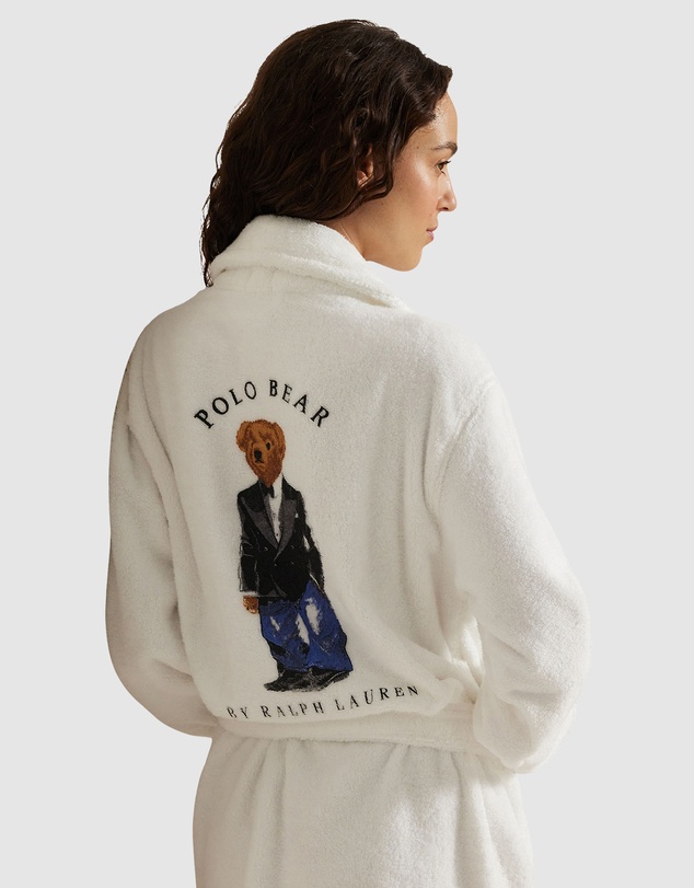 Polo Ralph Lauren - Polo Bear Short Woven Cotton Terry Robe