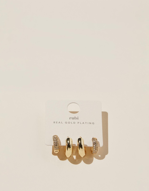 Rubi - 2Pk Mid Earring