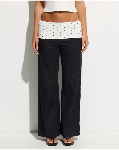 Dazie - Makay Low Rise Fold Down Pants