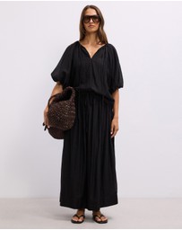 The Fated - Lila Drawstring Midi Skirt