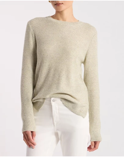 David Lawrence - Moss Stitch Knit Jumper