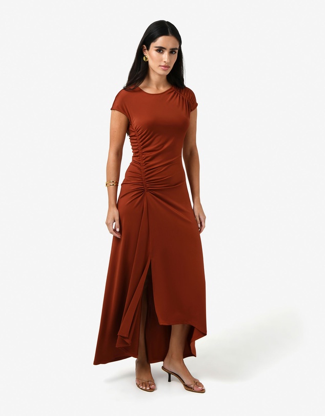 Forcast - Kim Asymmetric Ruched Dress