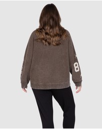 Love Your Wardrobe - LYW & Co Multi Print Sweat Top