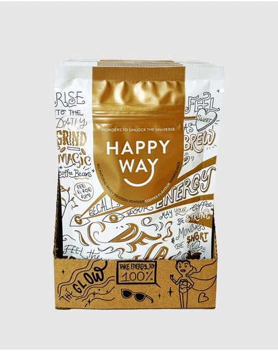 Happy Way - Deja Brew Coffee Whey Protein Powder 6 Sample Packs
