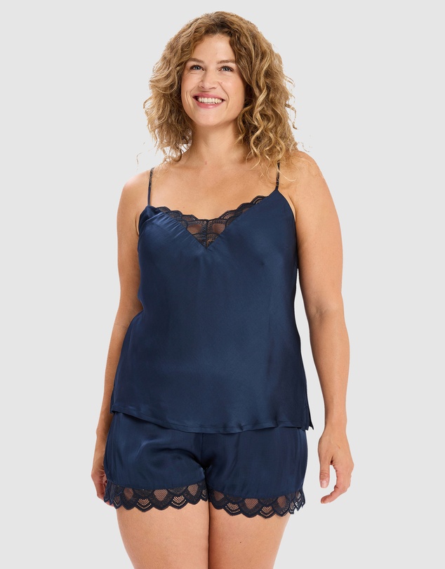 Sans Complexe - Classy Viscose Satin Camisole With Lace