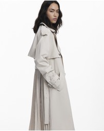 Desigual - Pleated back trench coat