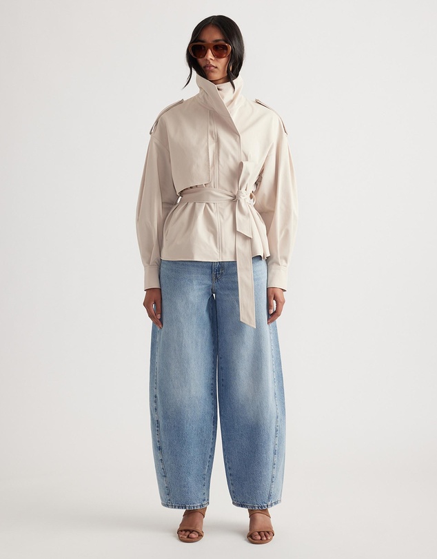 Decjuba - Rhea Mid Rise Barrel Jeans