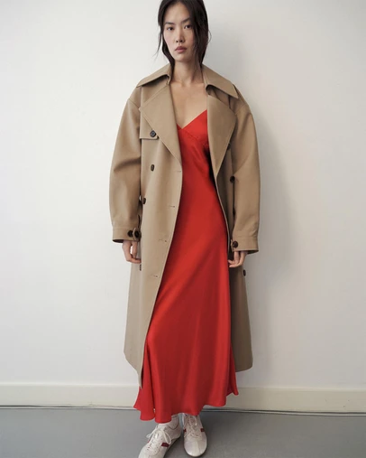 M.N.G - Silk V-Neck Dress