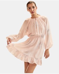 Cynthia Rowley - Silk Lurex Dolman Sleeve Mini Dress