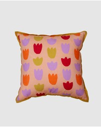 Mosey Me - Tulip Fields Square Cushion Cover