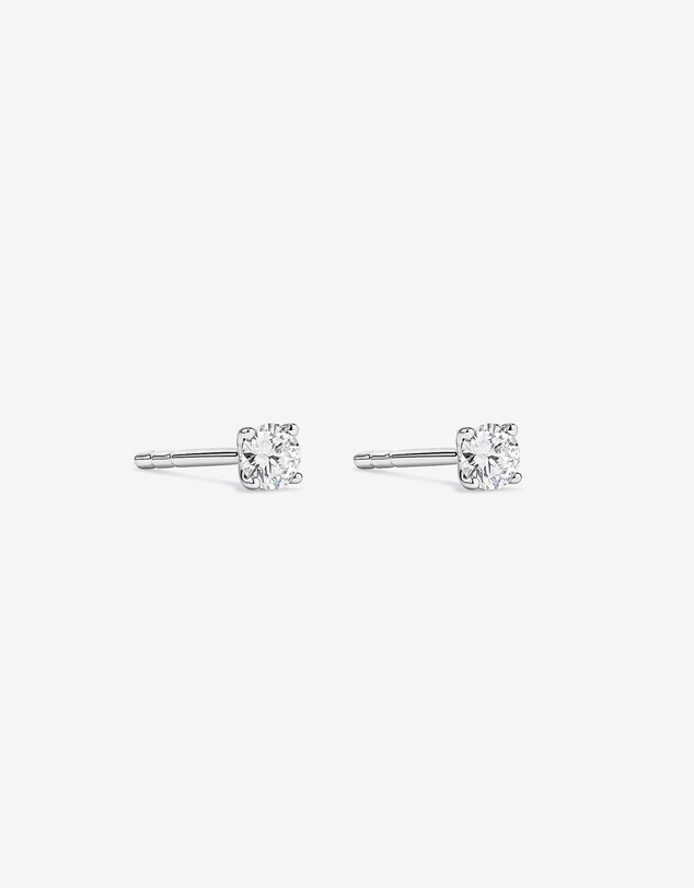 Michael Hill - 0.20 Carat TW Round Brilliant Laboratory-Grown Diamond Solitaire Stud Earrings in Sterling Silver