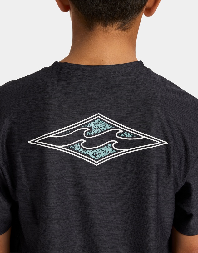 Billabong - Boys 8 to 16 Boys Diamond Shoreline Loose Fit Short Sleeve Rashguard