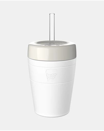 KeepCup - Helix Cold Cup 12oz Reusable Coffee Cup with Straw