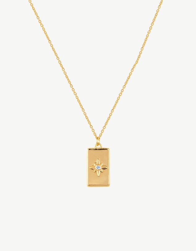 Zahar - March Birthstone Necklace