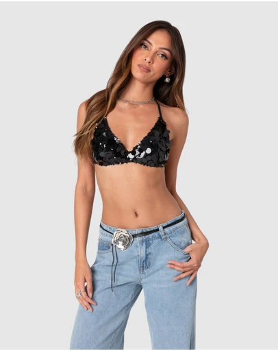 EDIKTED - Sabina Sequin Bralette