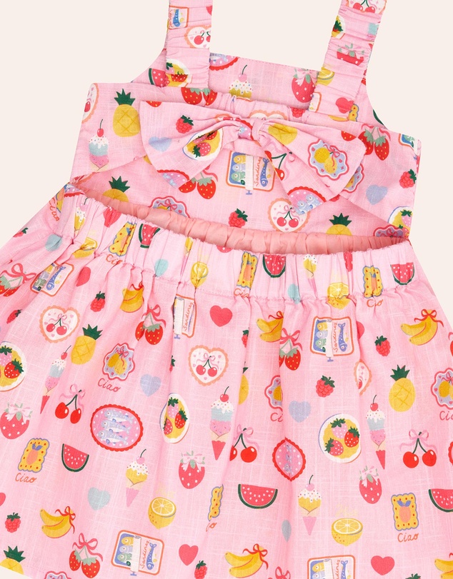 Huxbaby - Beach Club Paradise Tie Dress - ICONIC EXCLUSIVE - Babies-Teens