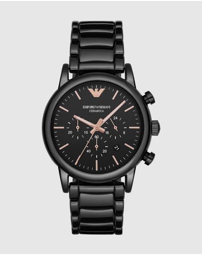 Emporio Armani - Black Chronograph Watch