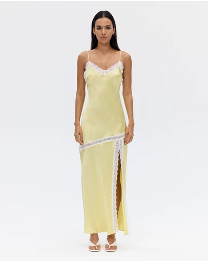 Third Form - Sevin Lace Trim Slip Dress