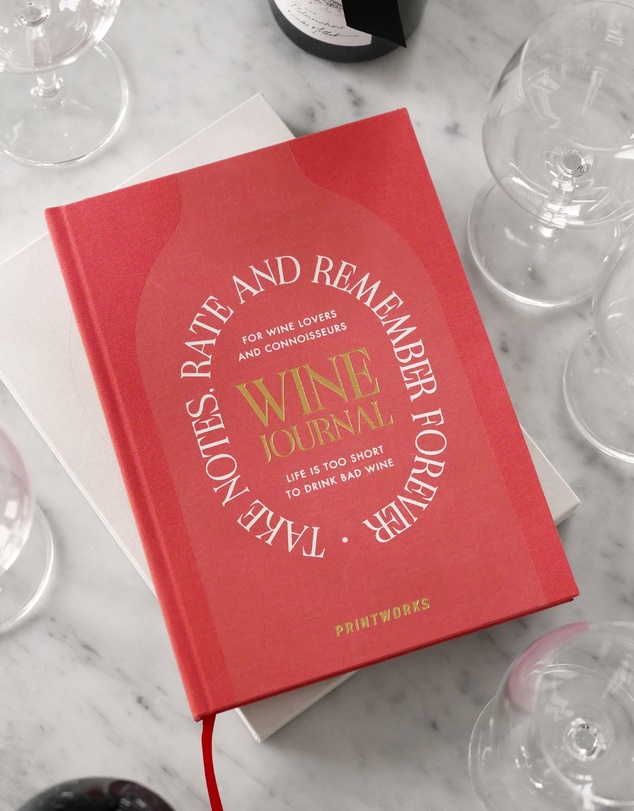 Printworks - Printworks Wine Tasting Journal-Beige Red
