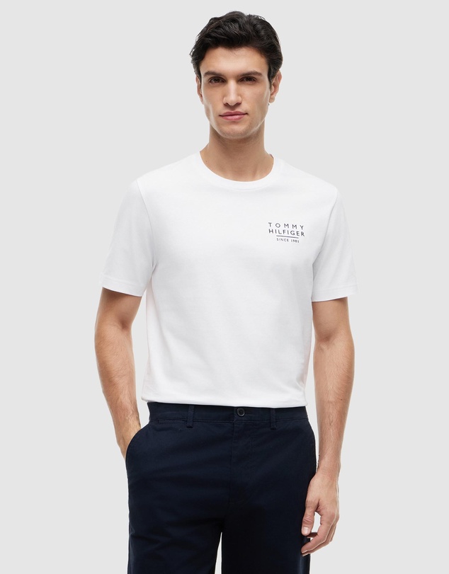 Tommy Hilfiger - Wavy Flag Back Graphic Jersey T-Shirt