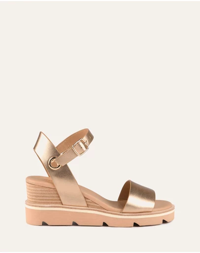 Jo Mercer - Katie Mid Heel Wedge Sandals