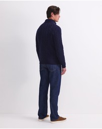 Sportscraft - Cable Knit Quarter Zip