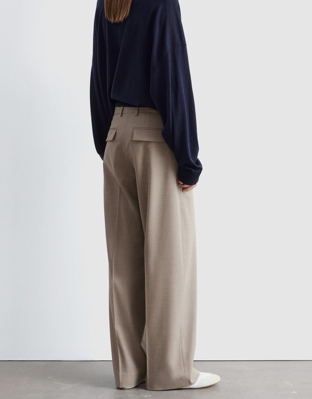 & Other Stories - Wool Press-Crease Trousers