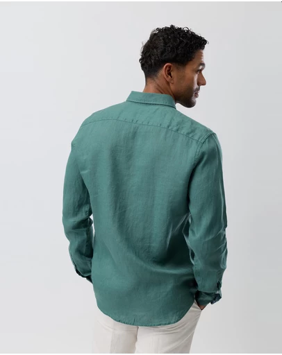 Brooksfield - Linen Casual Long Sleeve