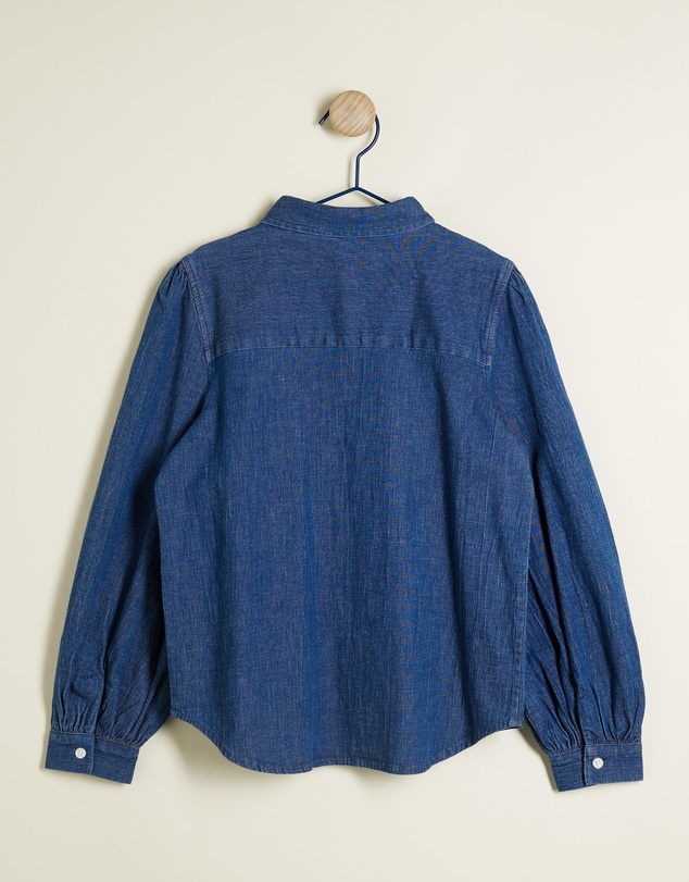 Tommy Hilfiger - Puff Sleeve Regular Denim Shirt - Teens