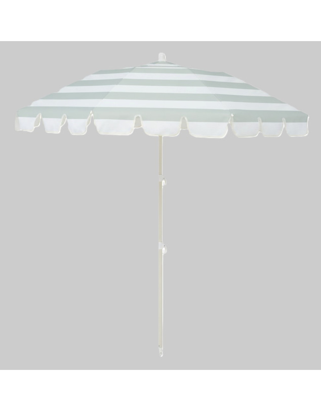 Sunnylife - Compact Beach Umbrella - Sea Sage Stripe