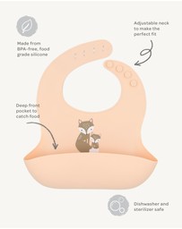 Playground - Silicone Bib - Fox